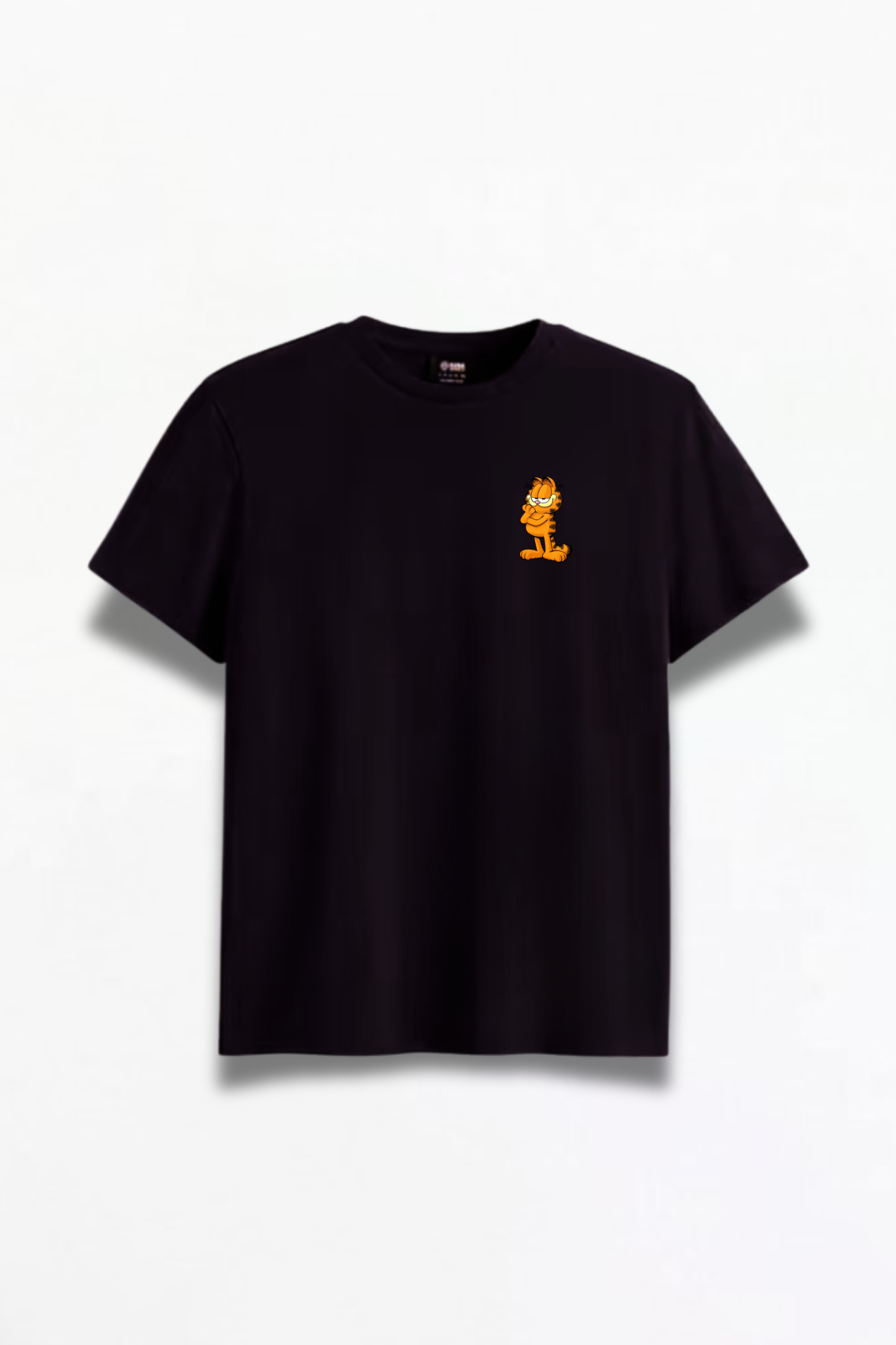 Double Side Garfield Printed Black Premium T-Shirt - Image 2