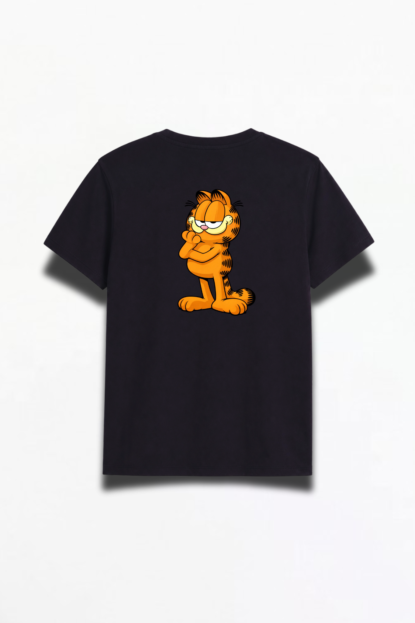 Double Side Garfield Printed Black Premium T-Shirt - Image 3