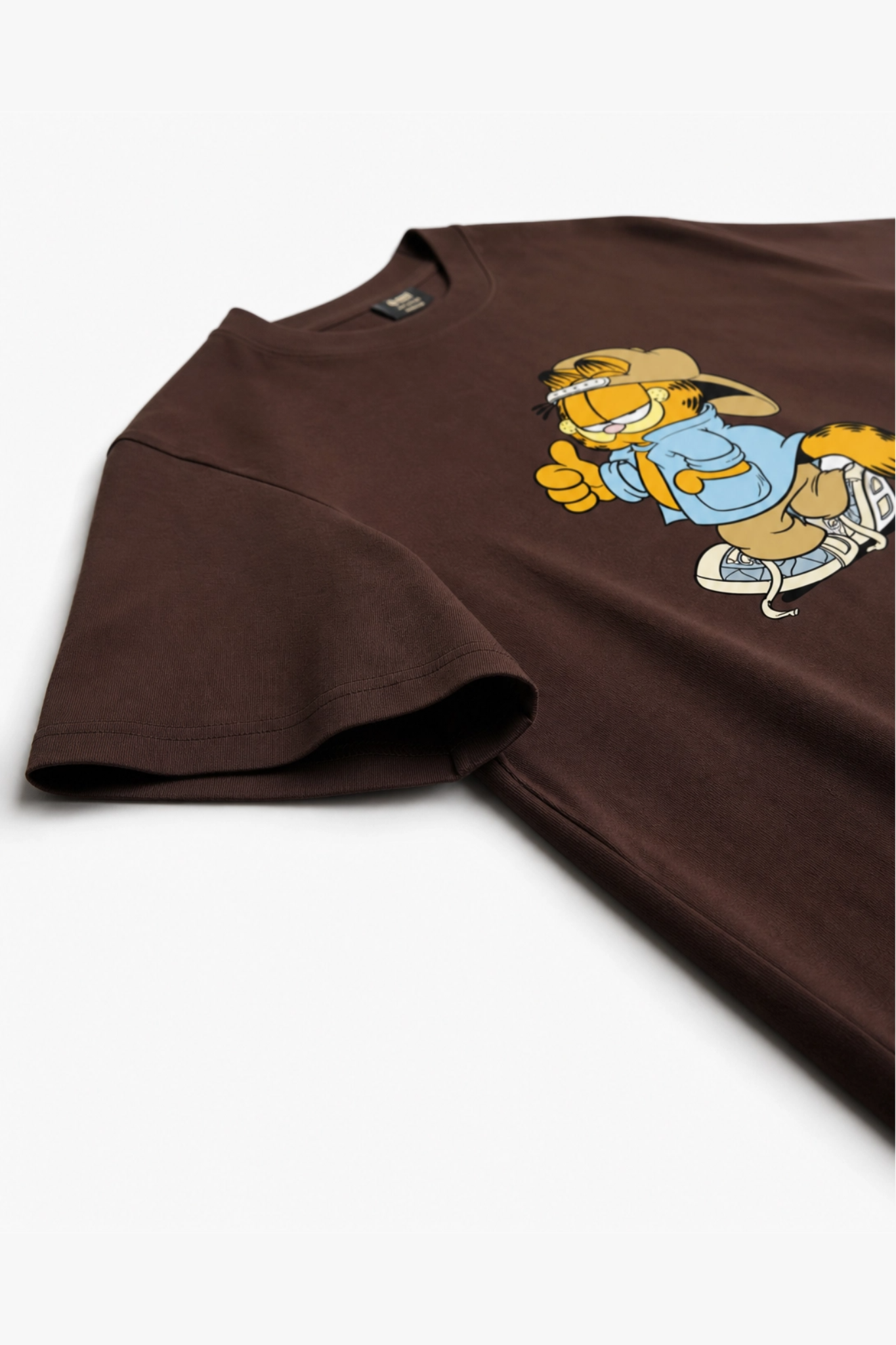 Garfield Printed Brown Premium T-Shirt - Image 4
