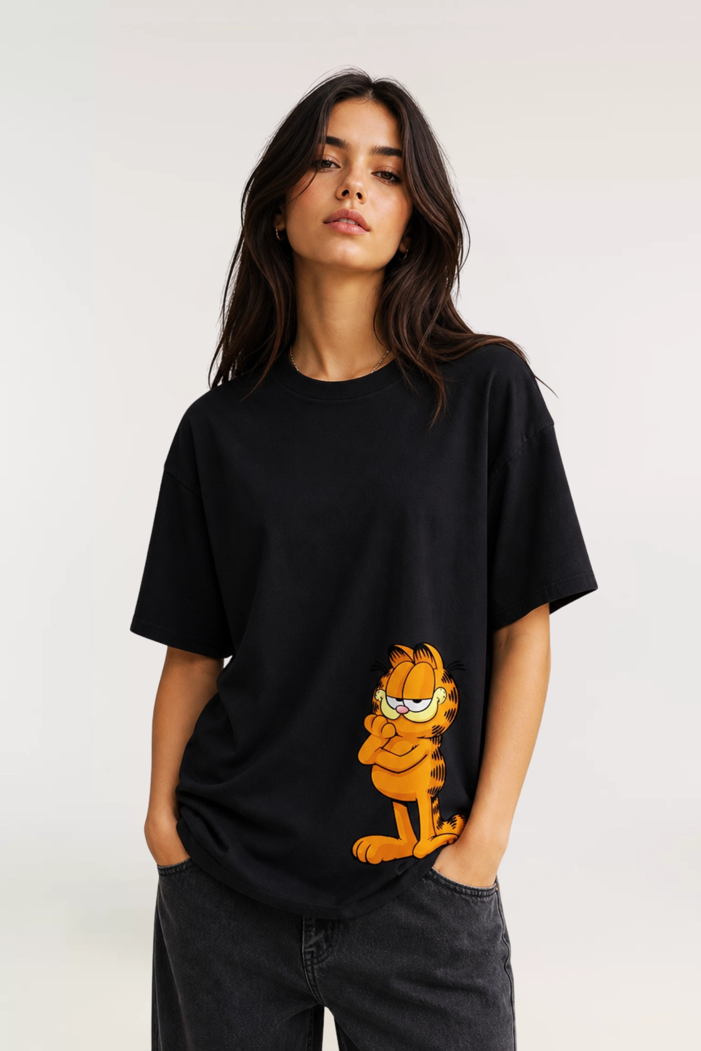 Garfield Printed Men & Women Premium T-Shirt