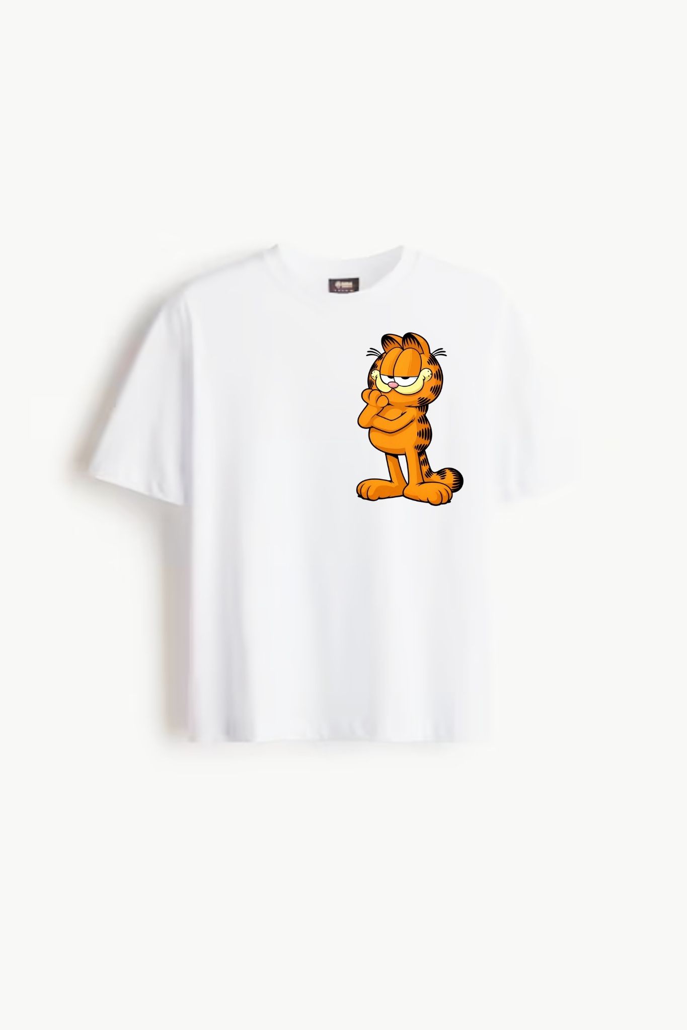 Garfield Printed White Premium T-Shirt