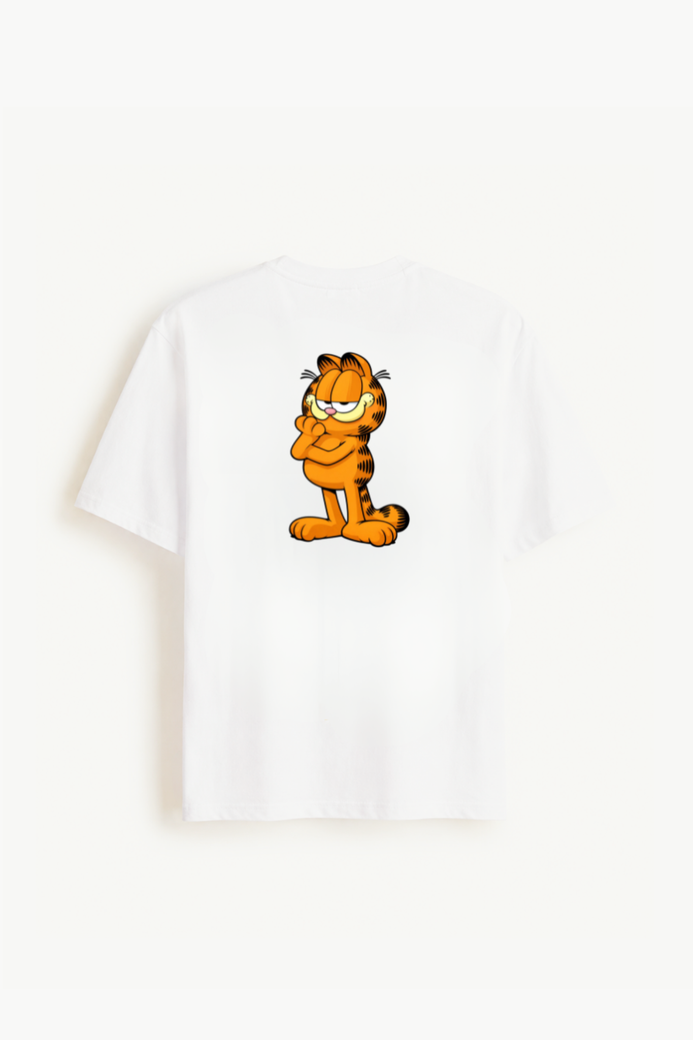 Garfield Printed White Tshirt