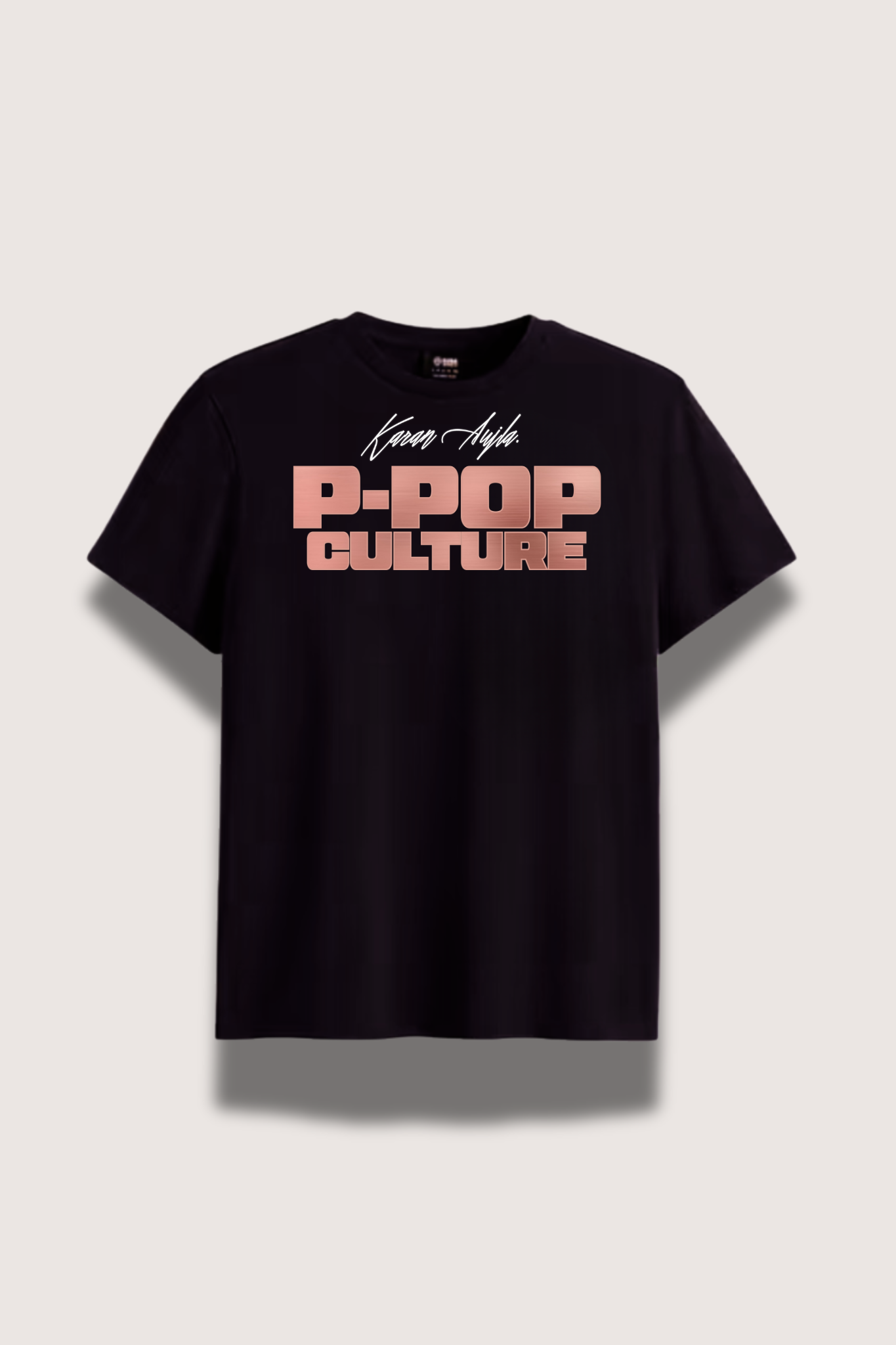 P-POP CULTURE Printed Black Premium T-shirt